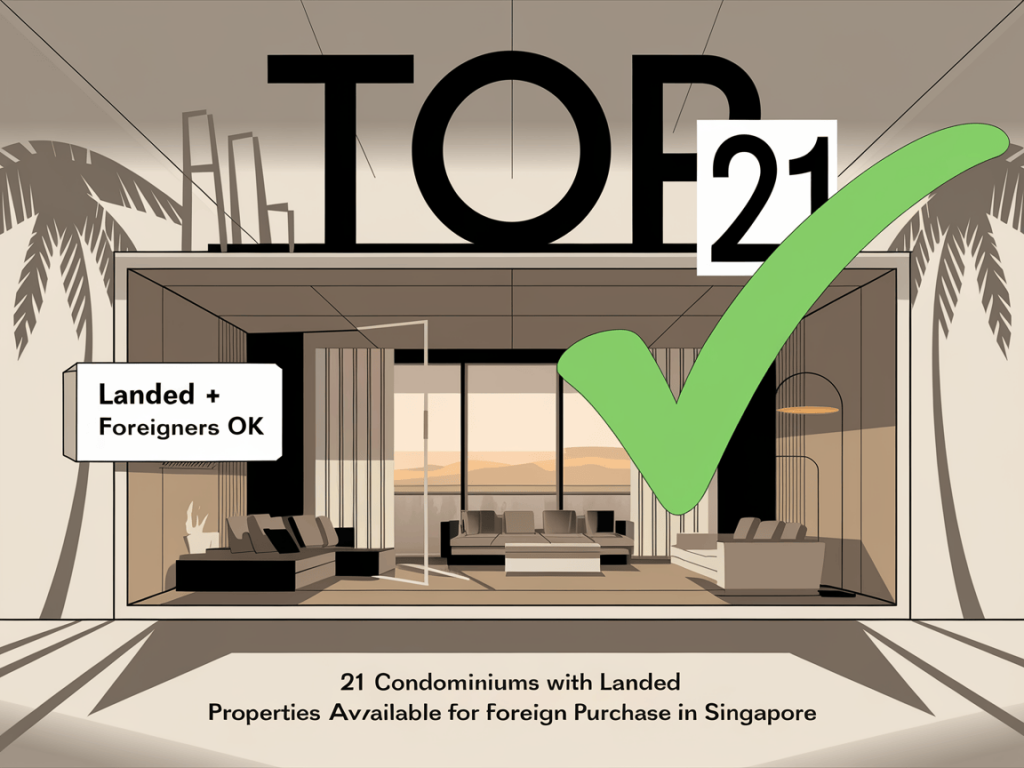 21 Condominiums with Landed Properties Available for Foreign Purchase in Singapore