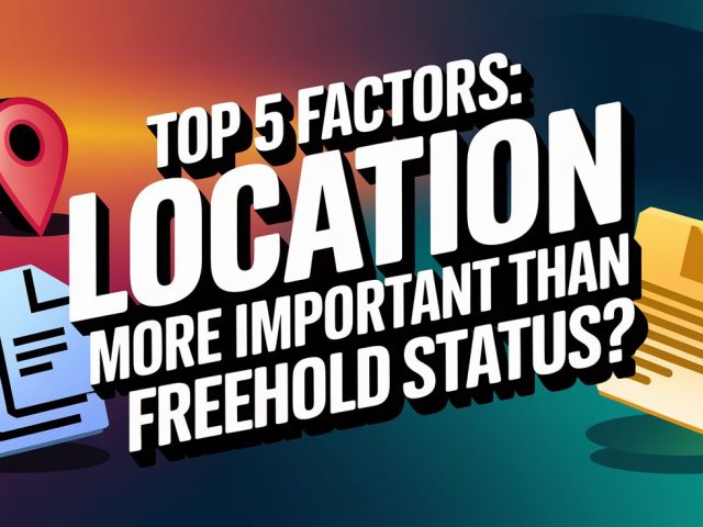 Top 5 Factors : Location More Important Than Freehold Status?