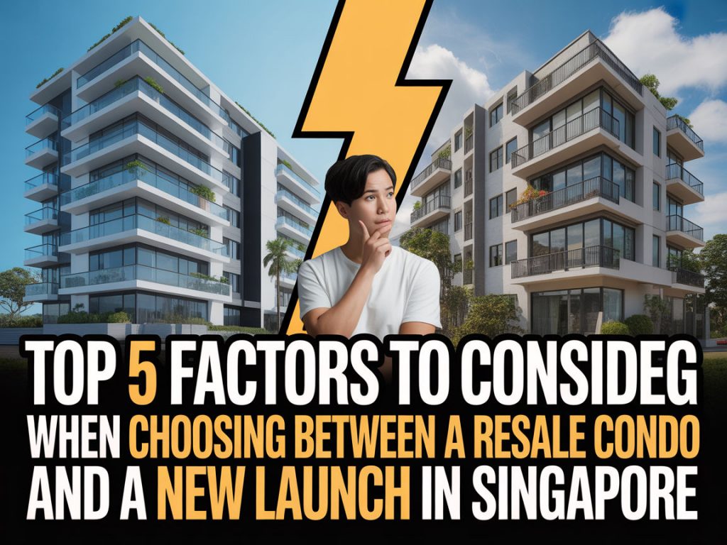 Top 5 Factors To Consider When Choosing Between A Resale Condo And A New Launch In Singapore