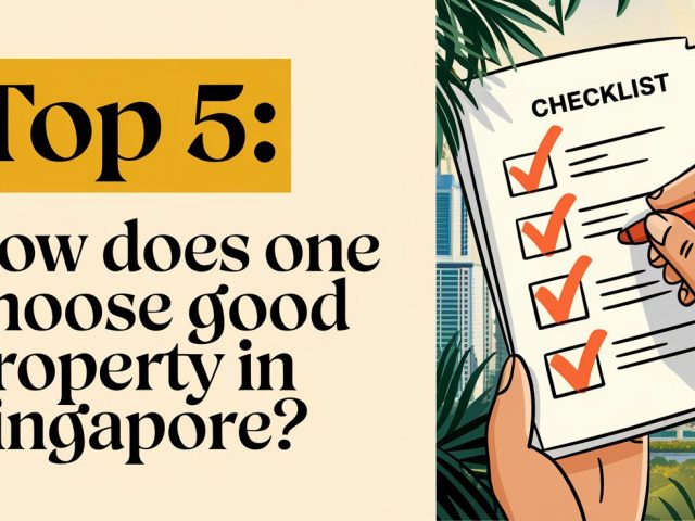 Top 5 : How Does One Choose Good Property In Singapore?