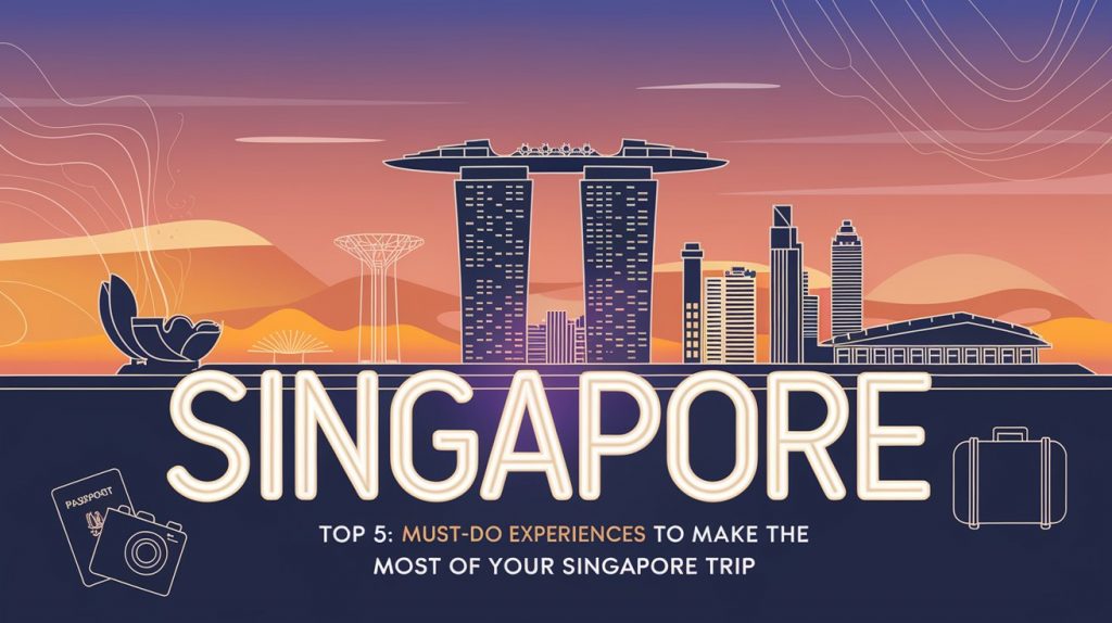 Top 5 : Must-Do Experiences to Make the Most of Your Singapore Trip