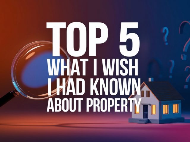 Top 5 : What I Wish I Had Known about Property