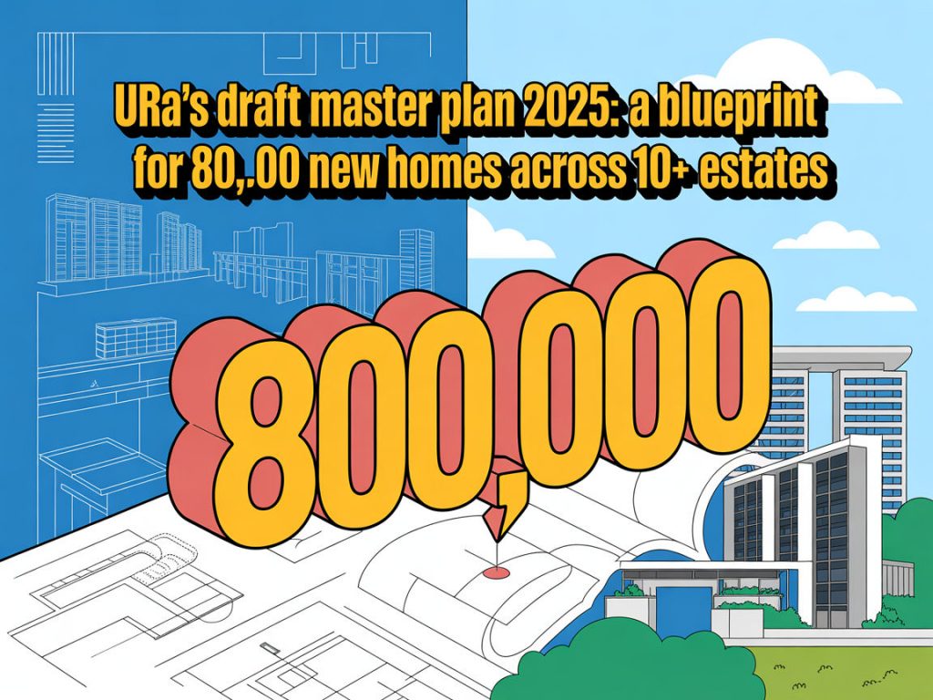 URA&rsquo;s Draft Master Plan 2025: A Blueprint for 80,000 New Homes Across 10+ Estates