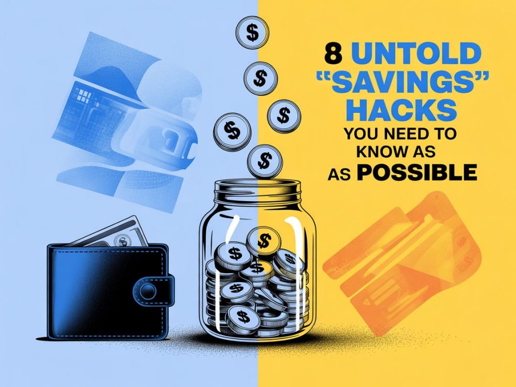 8 Untold &ldquo;Savings&rdquo; Hacks You Need To Know As Soon As Possible