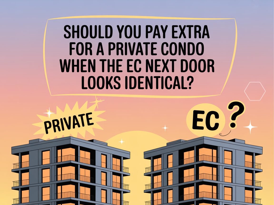 Should You Pay Extra for a Private Condo When the EC Next Door Looks Identical?