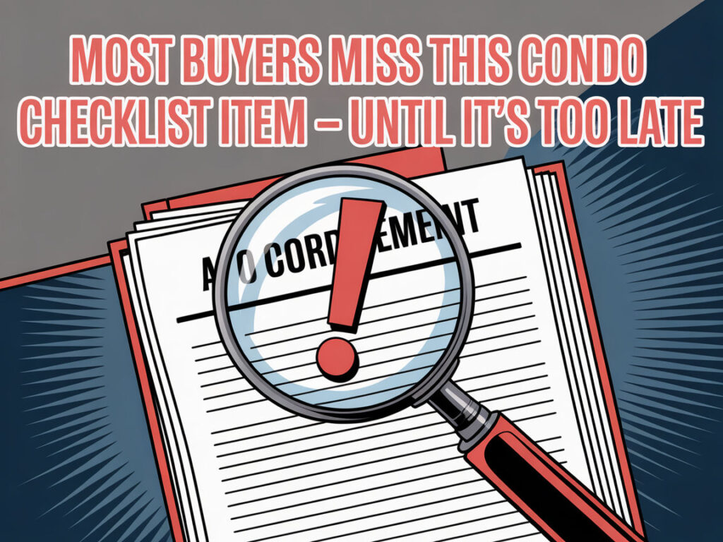 Most Buyers Miss This Condo Checklist Item &mdash; Until It&rsquo;s Too Late